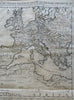 Western Roman Empire Italy France Spain Britain 1720 Chatelain engraved map