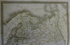 Russia in Europe Ukraine Crimea Latvia Estonia 1829 Lapie large folio map