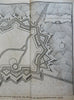 Ath Aeth Brabant Belgium Fortifications  c. 1745 Basire engraved city plan