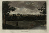 London city England U.K. nice 1770 bird's eye view engraved print hand color