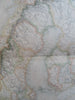 Sweden Norway Finland Stockholm Oslo Trondheim c. 1855-60 Fullarton map