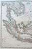 Indonesia Malaysia European Colonies Philippines 1875 Stulpnagel detailed map