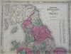 England & Wales United Kingdom 1863 Johnson & Ward scarce folio sheet Map