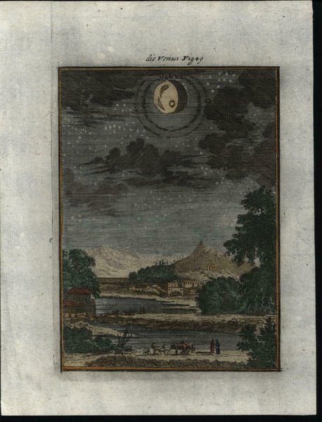 Venus night sky stars celestial print 1719 miniature heavens planetary