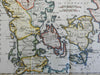 Kingdom of Denmark Jylland Fyn Sjaelland Copenhagen 1790 Neele engraved map