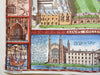 King's College Cambridge UK bird's eye view Gibbs building 1986 pictorial print