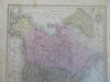 North America United States Canada Mexico Caribbean 1852 Mitchell map