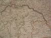 Austrian Empire Venice Lombardy 1834 antique engraved hand color outline map