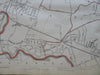 Newton Brookline Boston Massachusetts City Plan 1891 Walker folio map