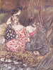 Arthur Rackham c. 1920's Fantasy Art Prints Gnomes Women Lot x 12