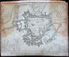 Ypres Flanders Belgium Treaty of Utrecht British history c.1740 Tindal old map