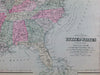 U.S. United States Russian America Alaska Texas Indian Territory 1879 fine map