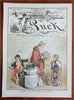 Keppler art Puck Political Cartoons 1880's Corruption Lot x 10 nice color prints