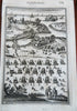 17th Century Military Encampments & Battles Pike Squares 1683 Mallet lot x 8