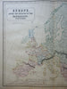 Europe in the 6th Century Migration Period Franks 1855 Philip Historical map