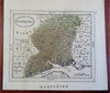 Hampshire English County Map Winchester c. 1785-90 small detailed engraved map