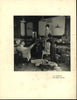 c.1910 Art Nouveau Fashion print Paris atelier designer model mirror assistants