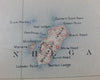 Mohegan Maine Bristol Muscongus Sound Friendship vintage 1912 USGS Topo chart