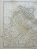 Northern India Rajputana Kashmir Punjab Delhi Agra Bombay 1868 Johnston map