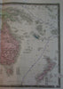 Oceania Australia fine detailed transitional 1875 Brue map New Zealand
