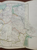 Germany Poland Polen Hungary Austria during 17th Century 1848 historical map