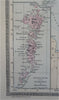 Scotland Edinburgh Glasgow Aberdeen 1889-93 Bradley folio hand color detail map