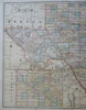 Texas State Map Western Counties El Paso 1891 Watson transitional map