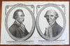 John Hawksworth & Captain James King c. 1790 Cook Expedition portrait