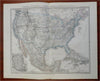 United States Mexico Caribbean Islands Mexico City 1875 Stulpnagel detailed map