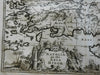 Ottoman Empire Anatolia Cyprus Black Sea Aegean Islands 1661 rare decorative map