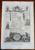 France Drome Department Auvergne Valance bee hive 1856 Levasseur decorative map