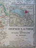 Baltic States Russian Empire Poland Estonia Latvia 1861 Stulpnagel detailed map