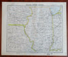 Midwest USA Illinois Iowa Missouri Chicago St. Louis 1883 Letts scarce map