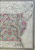 Mid-Atlantic Virginia Maryland Delaware 1870 A.J. Johnson Scarce Issue map