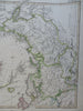 North Pole Canada Greenland Russia Scandinavia 1854 Berghaus detailed map