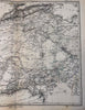 West Africa Guinea Morocco Sahara Desert Benin 1879 Petermann detailed map