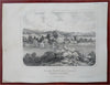 Brattleboro Vermont Landscape View Insane Asylum 1861 H.F. Walling print