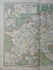 Carolingian Empire Charlemagne Franks Aquitaine 1848 Mahlmann historic map