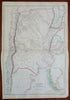 Chile Argentina La Plata Patagonia 1860 Weller & Bartholomew large color map