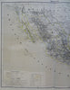 Mexico Central America Guatemala Honduras Baja 1885 Flemming detailed map