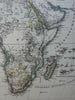 African Continent European Colonies Algiers Natal 1875 Stieler detailed map