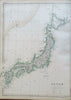 Japan & Philippine Islands Asia 1860 Weller  map