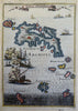 Astypalaia Aegean Sea Dodecanese Greek Islands Stampalia 1683 Mallet map