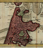 Netherlands Nederland Holland West Friesland 1737 de Lat scarce engraved map