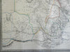 Egypt Nubia Sudan Abyssinia Arabian Peninsula 1842 Lapie large folio map