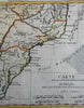 Southern Brazil Uruguay Rio de Janeiro Buenos Aires 1780 Bonne engraved map
