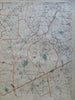 Milford Franklin Foxborough Worcester Co. Massachusetts 1891 Walker regional map