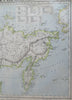 Eastern Russia Siberia Kamchatka 1883 Letts scarce map