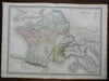 Ancient Gaul Roman Empire Low Countries c. 1863 Dufour & Dyonnet folio map