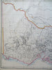 Victoria Australia Melbourne Port Philip Port Western c. 1856-72 Weller map